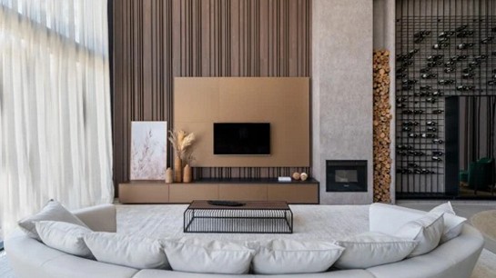 A combinação perfeita entre conforto e estilo em um living bem planejado.